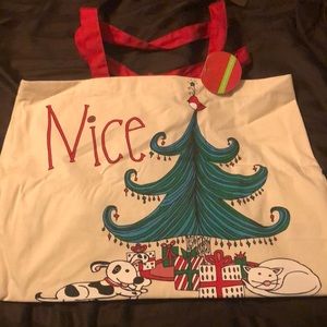 Nice naught shopping tote
